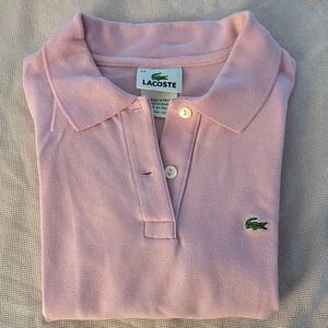 Lacoste|Pink Collared Shirt